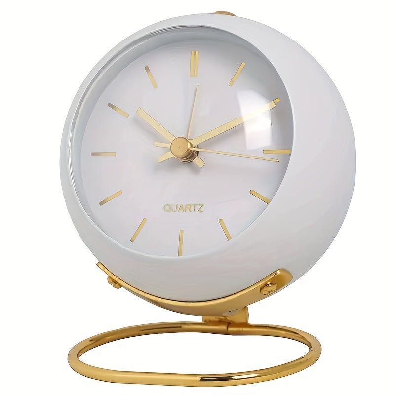 Reloj despertador analógico retro – Reloj clásico silencioso con un elegante encanto vintage