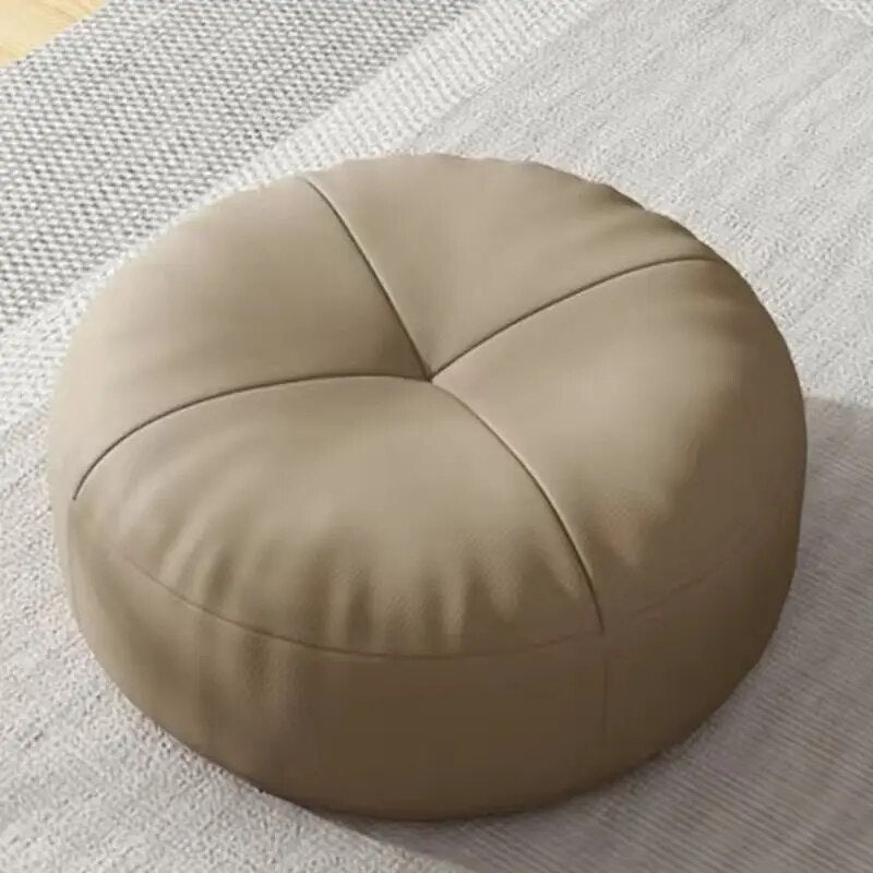 Cojín de suelo redondo de napa de estilo japonés simple
