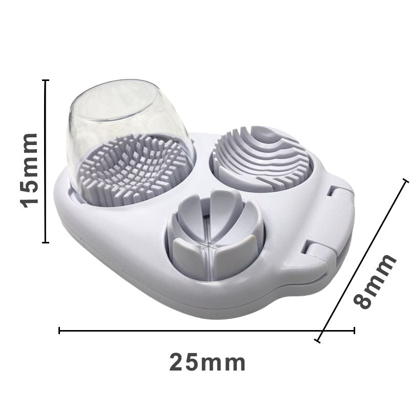 Cortador de huevos 3-en-1 de acero inoxidable - Cortador multifuncional para rebanadas, dados y gajos