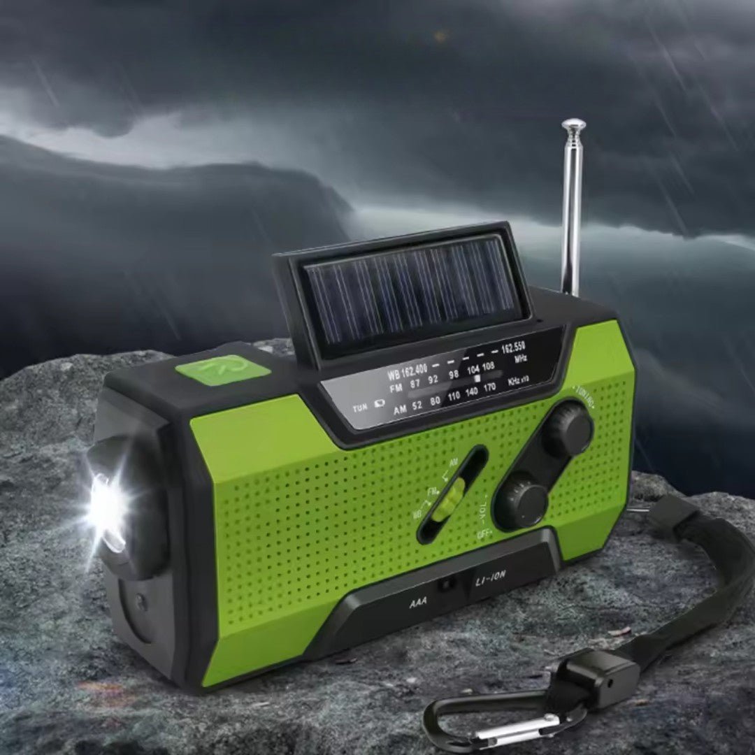 SurviveLite – Radio de Emergencia Solar con Batería de 4000mAh
