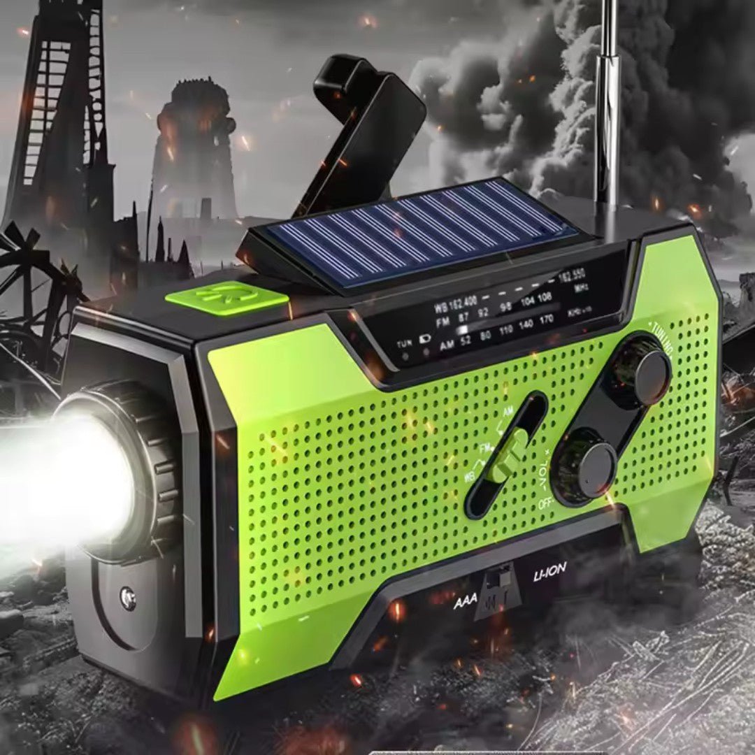 SurviveLite – Radio de Emergencia Solar con Batería de 4000mAh