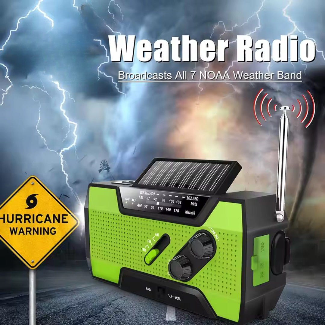 SurviveLite – Radio de Emergencia Solar con Batería de 4000mAh