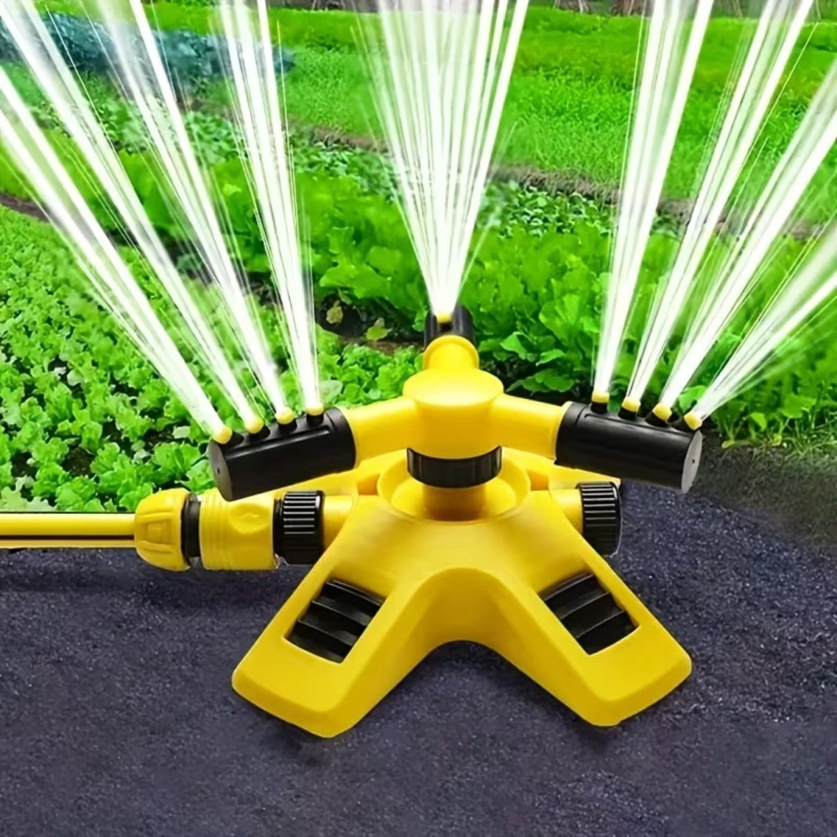Aspersor de Jardín de Triple Boquilla