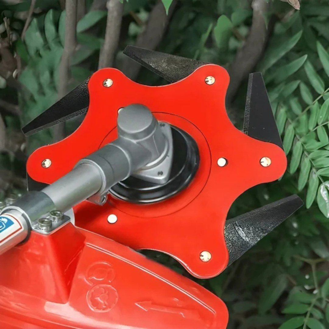 TurfEdge – Cabezal de desmalezadora universal de 6 cuchillas de acero