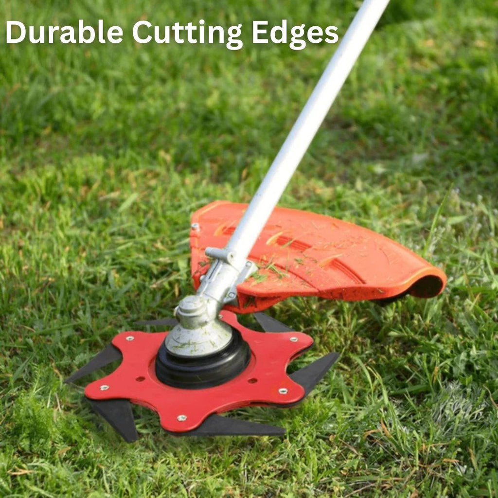TurfEdge – Cabezal de desmalezadora universal de 6 cuchillas de acero