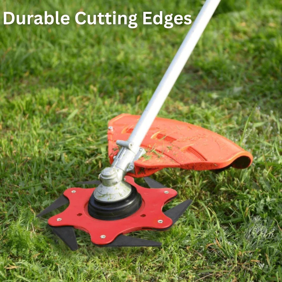 TurfEdge – Cabezal de desmalezadora universal de 6 cuchillas de acero