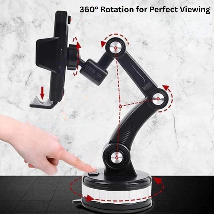 Soporte para Teléfono de Coche UltraSeguro 360 con Succión