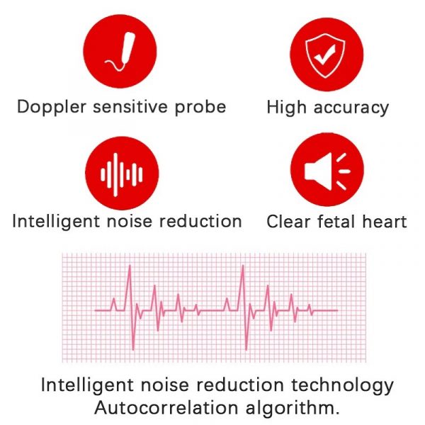 Monitor de Frecuencia Cardíaca Fetal Doppler