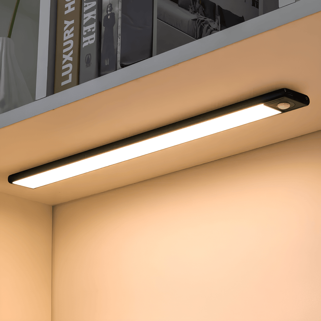Sensor de movimiento LED recargable para iluminación de armarios - Iluminación bajo armario con sensor de movimiento